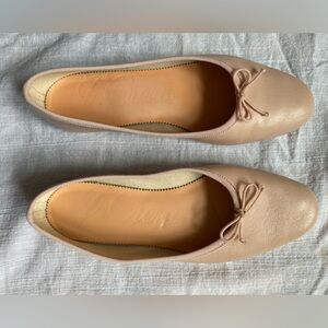 J. Crew Zoe Leather Ballet Flats